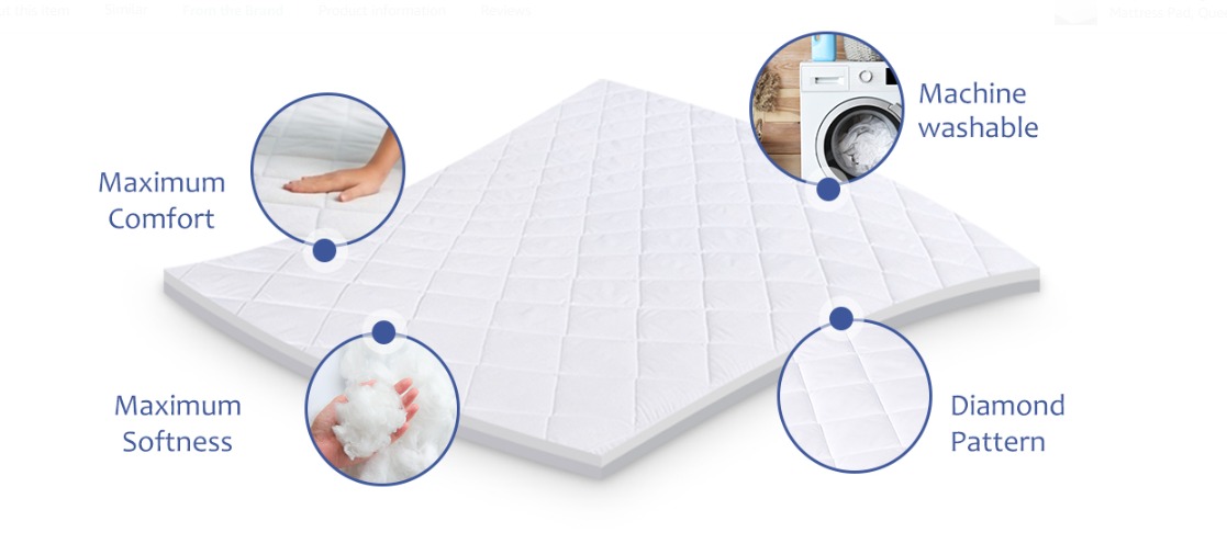 Quilted Waterproof Zippered Mattress Encasement | Quilted Waterproof Mattress Cover | Encasement Zipper Fit - Image 6