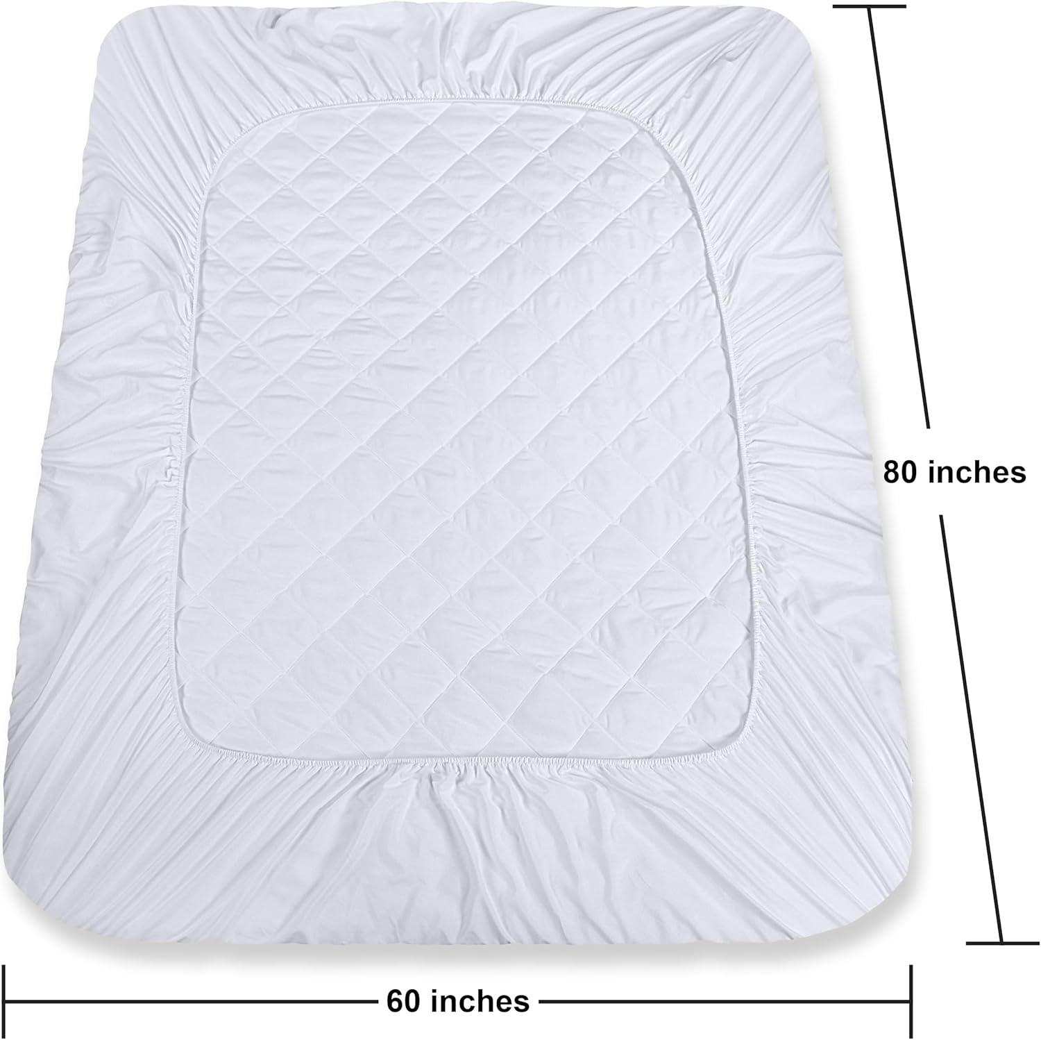 Quilted Waterproof Mattress Fitted Cover | Quilted Waterproof Mattress Protector | Easy to Fit Mattress Protector - Image 6