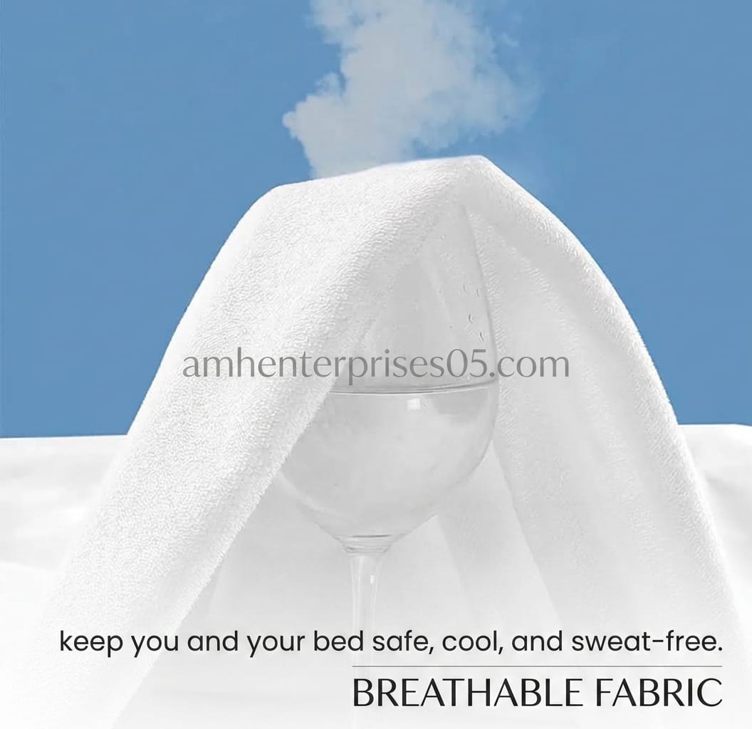 Terry Waterproof Zippered Mattress Encasement | Terry Waterproof Mattress Cover | Anti-Bug Mattress Protector - Image 6